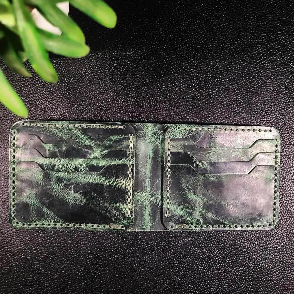 Handmade Leather Article No 102 Bifold Classic Wallet For Men - Ridge N Threads Pakistan