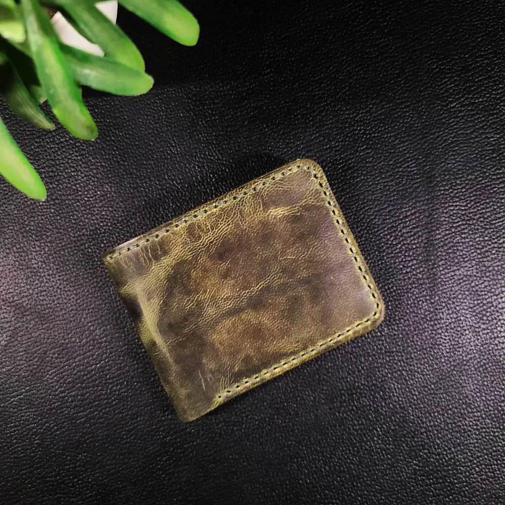 Handmade Leather Article No 102 Bifold Classic Wallet For Men - Ridge N Threads Pakistan