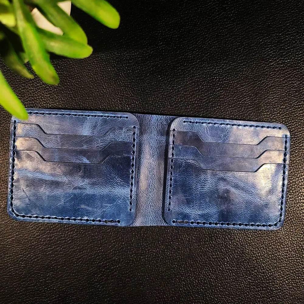 Handmade Leather Article No 102 Bifold Classic Wallet For Men - Ridge N Threads Pakistan