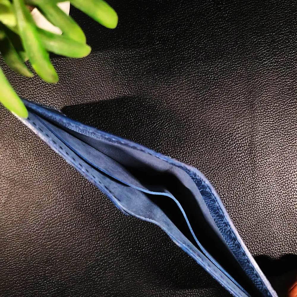 Handmade Leather Article No 102 Bifold Classic Wallet For Men - Ridge N Threads Pakistan