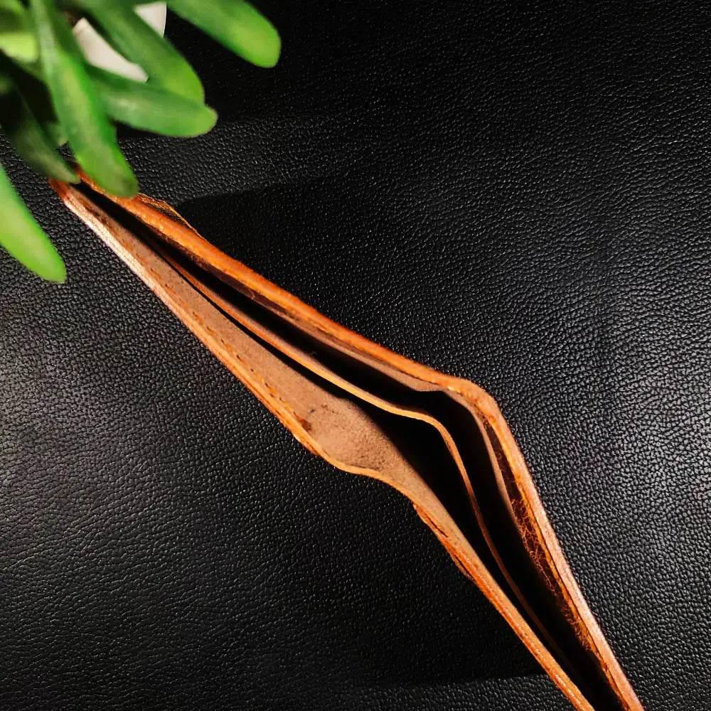 Handmade Leather Article No 102 Bifold Classic Wallet For Men - Ridge N Threads Pakistan