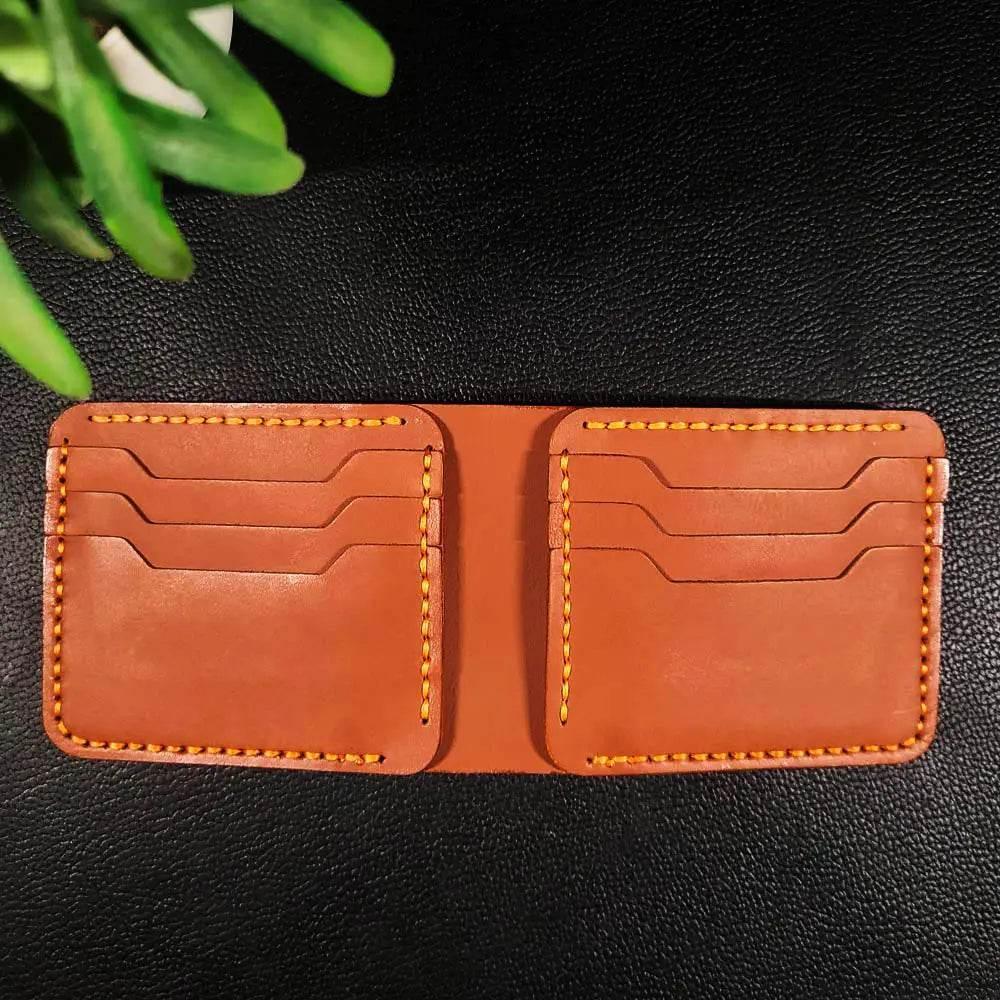 Handmade Leather Article No 101 Bifold Classic Wallet for Men - Ridge N Threads Pakistan