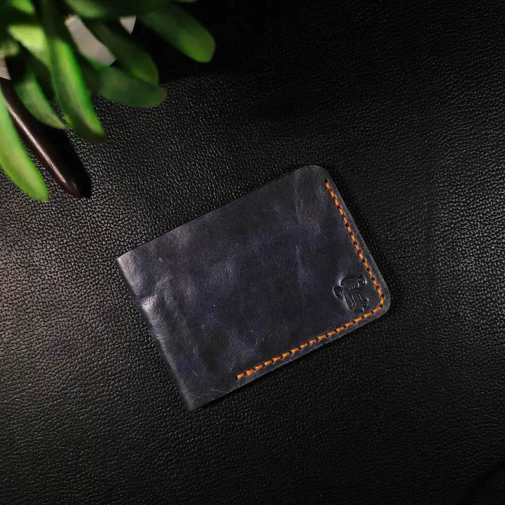 Handmade Leather Article No 401 Bifold Sleek Wallet For Men - Ridge N Threads Pakistan