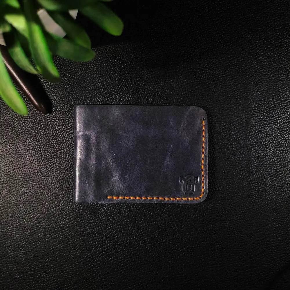 Handmade Leather Article No 401 Bifold Sleek Wallet For Men - Ridge N Threads Pakistan
