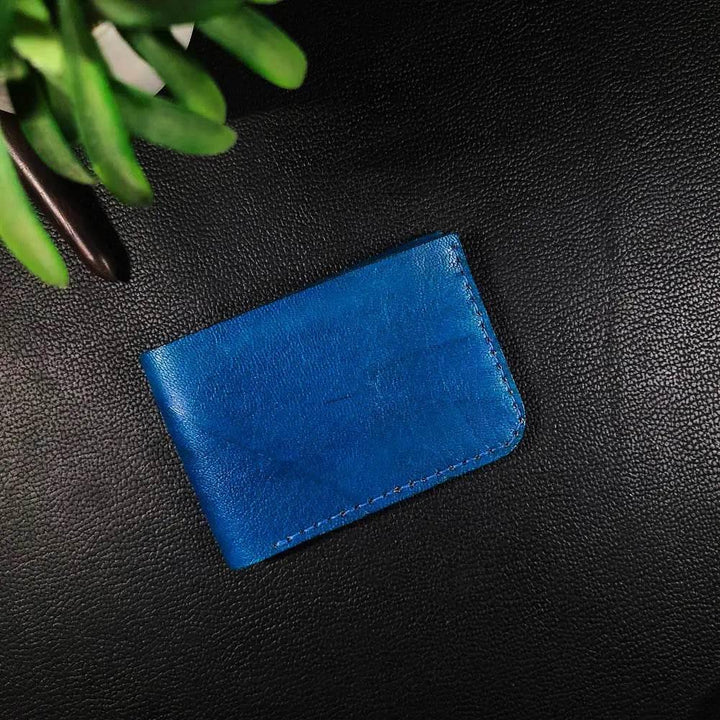 Handmade Leather Article No 402 Bifold Dollar Size (Vegtan) Wallet For Men - Ridge N Threads Pakistan