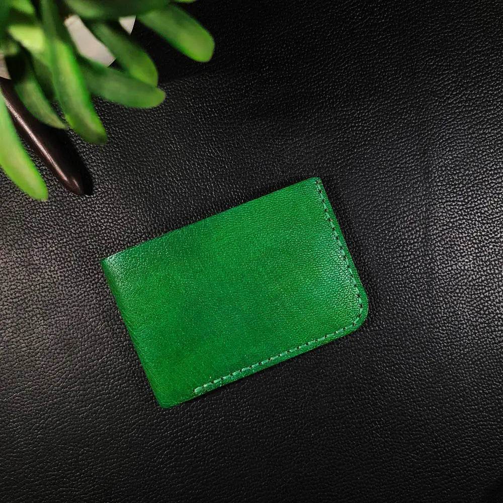 Last Sale Article No 402 Bifold Dollar Size (Green Vegtan) Wallet - Ridge N Threads Pakistan