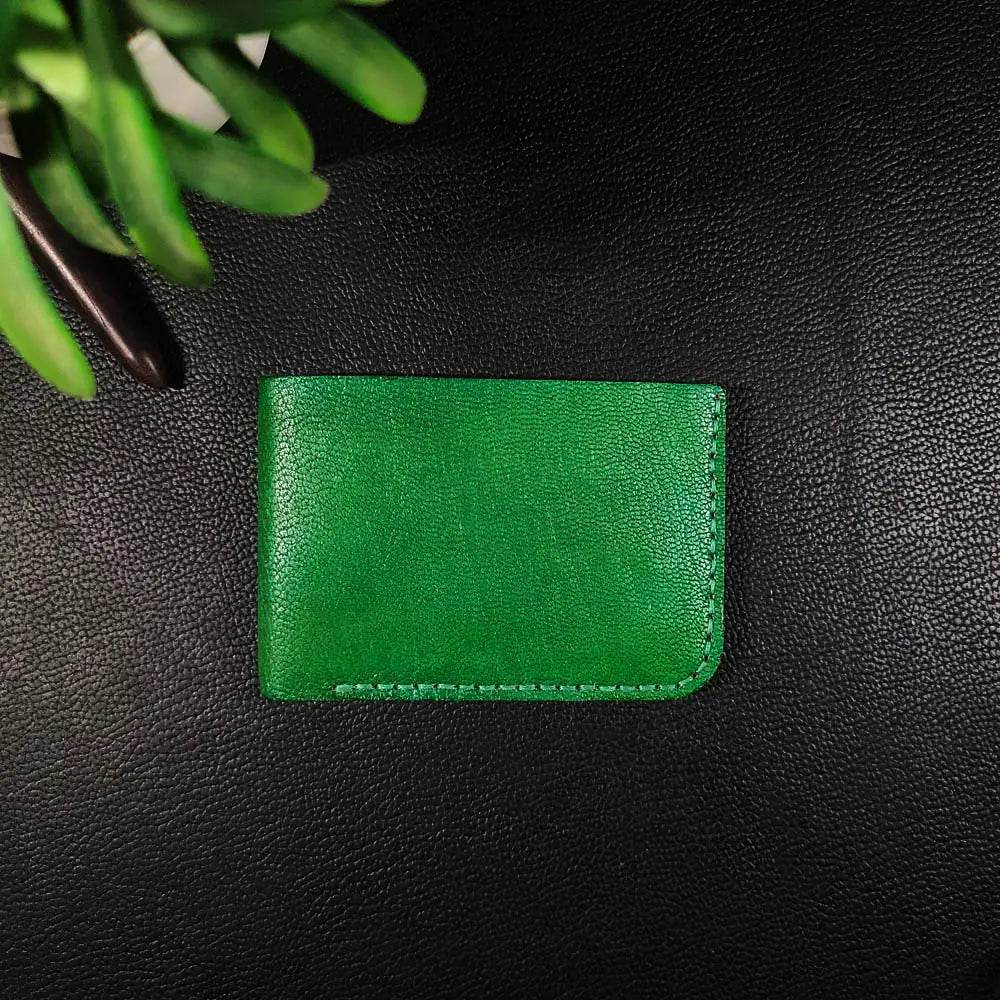 Last Sale Article No 402 Bifold Dollar Size (Green Vegtan) Wallet - Ridge N Threads Pakistan