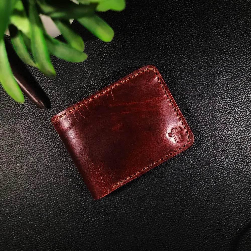 Handmade Leather Article No 102 Bifold Classic Wallet For Men - Ridge N Threads Pakistan