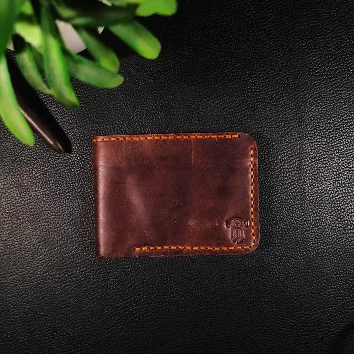 Handmade Leather Article No 301 Bifold Smart Wallet For Men - Ridge N Threads Pakistan