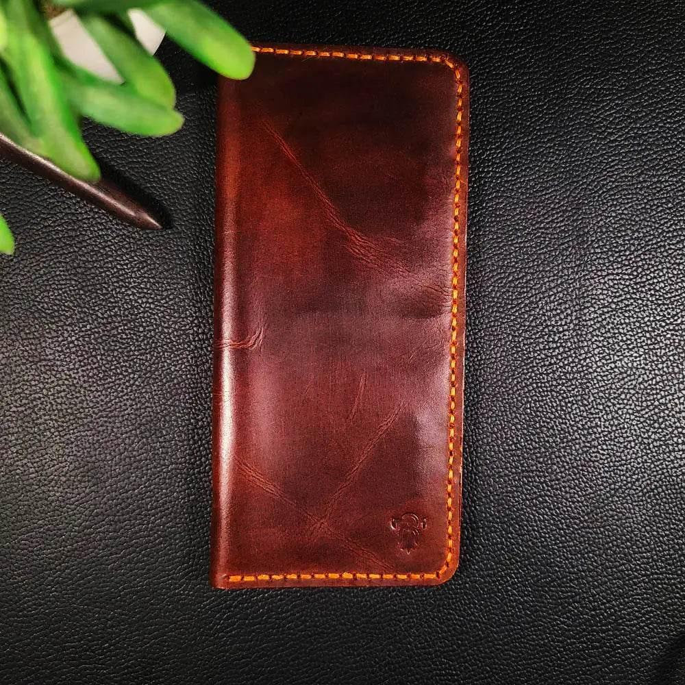 Handmade Leather Article No 701 Long Bifold Wallet For Men - Ridge N Threads Pakistan