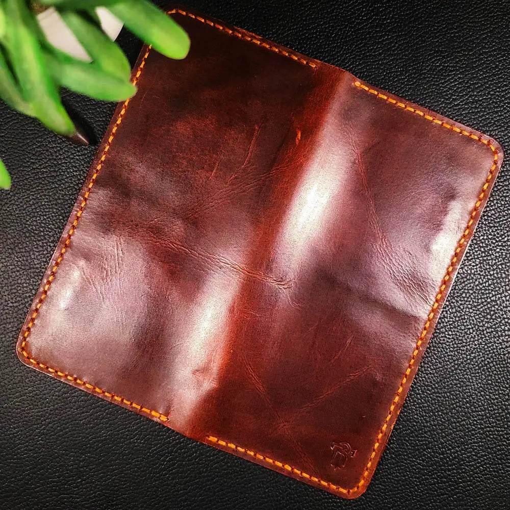 Handmade Leather Article No 701 Long Bifold Wallet For Men - Ridge N Threads Pakistan