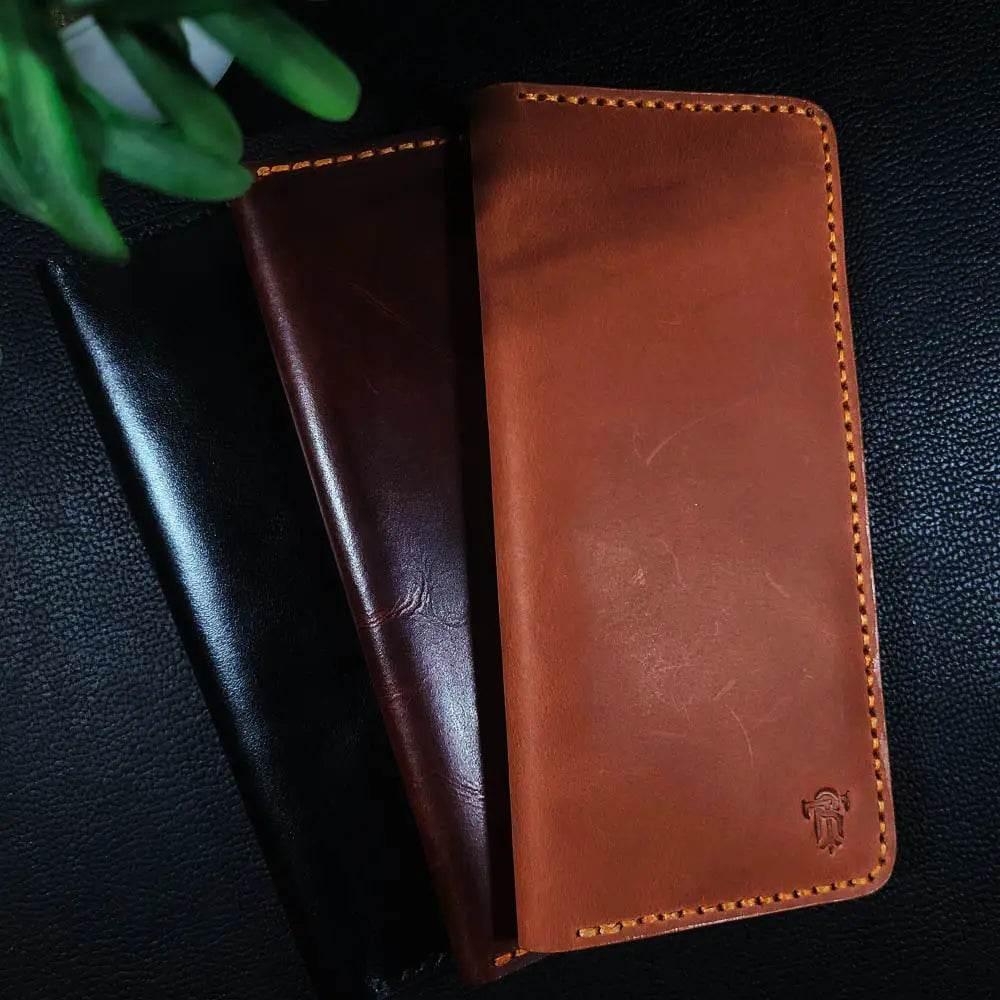 Handmade Leather Article No 701 Long Bifold Wallet For Men - Ridge N Threads Pakistan