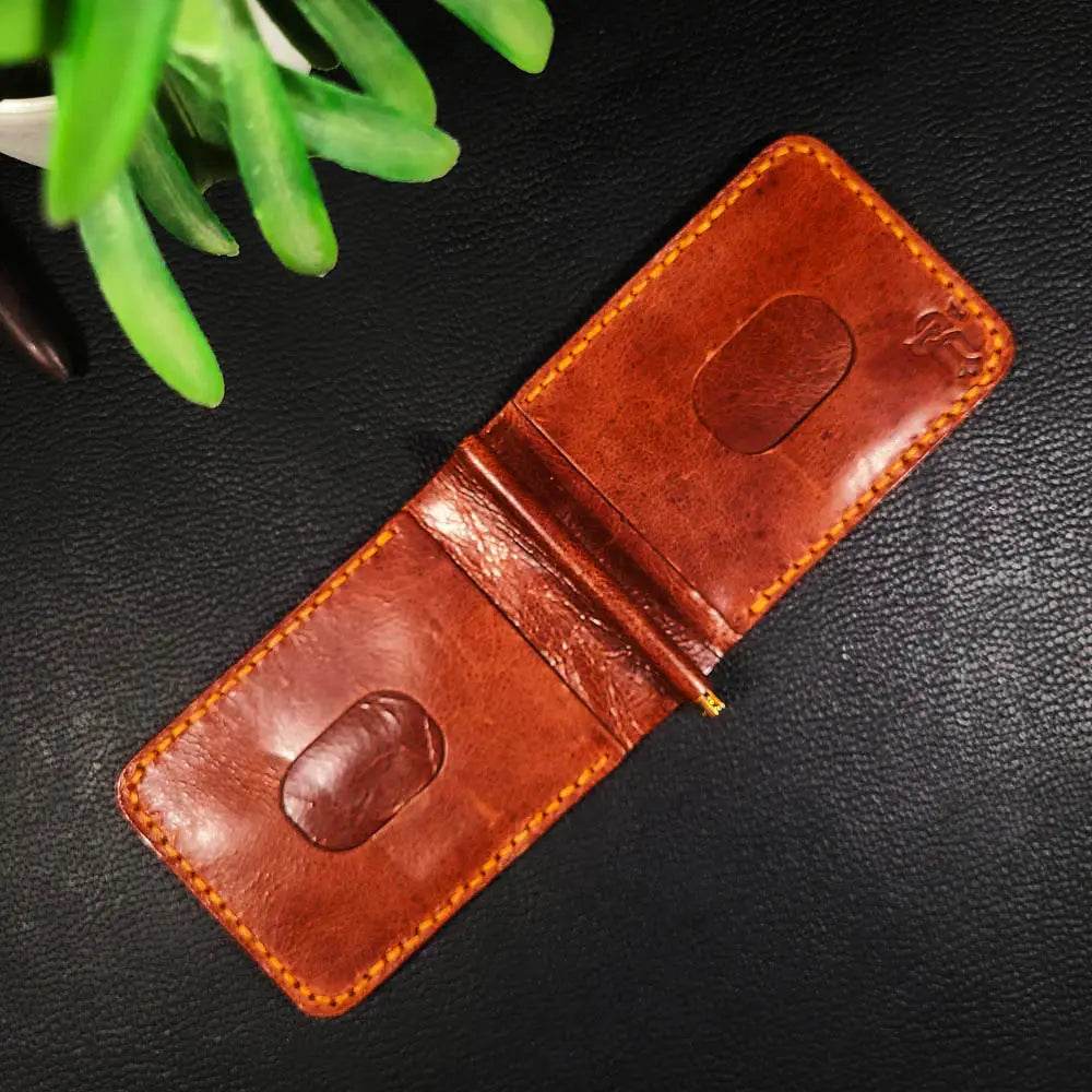 Article No 601 Money Clip Leather Wallet - Ridge N Threads Pakistan