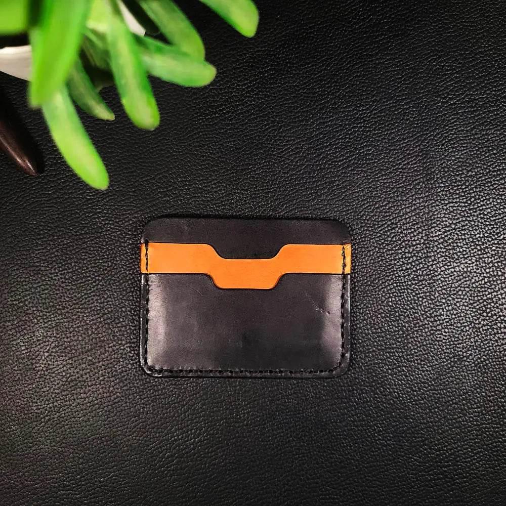 Handmade Leather Article No 806 Slim Leather Card Holder - Ridge N Threads Pakistan