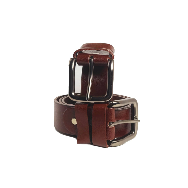 Original Leather Waist Belt Brown Premium Quality Accessories - Ridge N Threads Pakistan