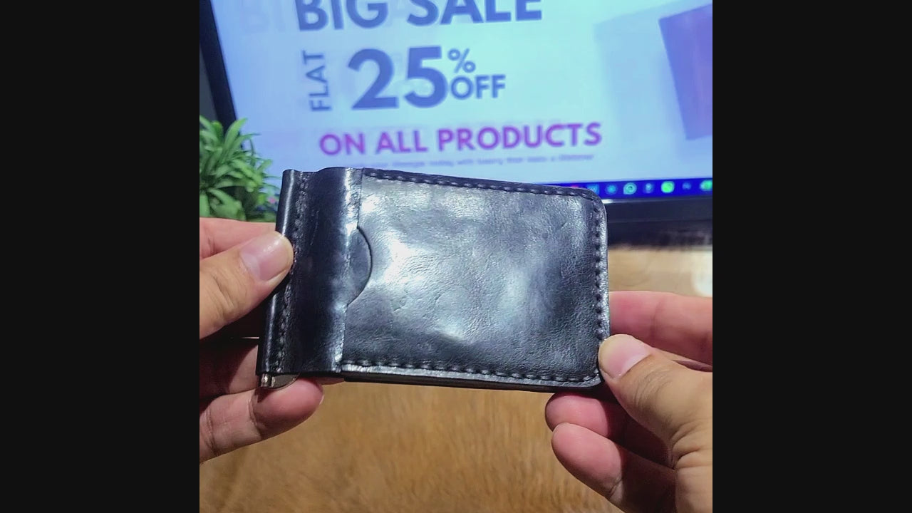 Article No 601 Money Clip Leather Wallet