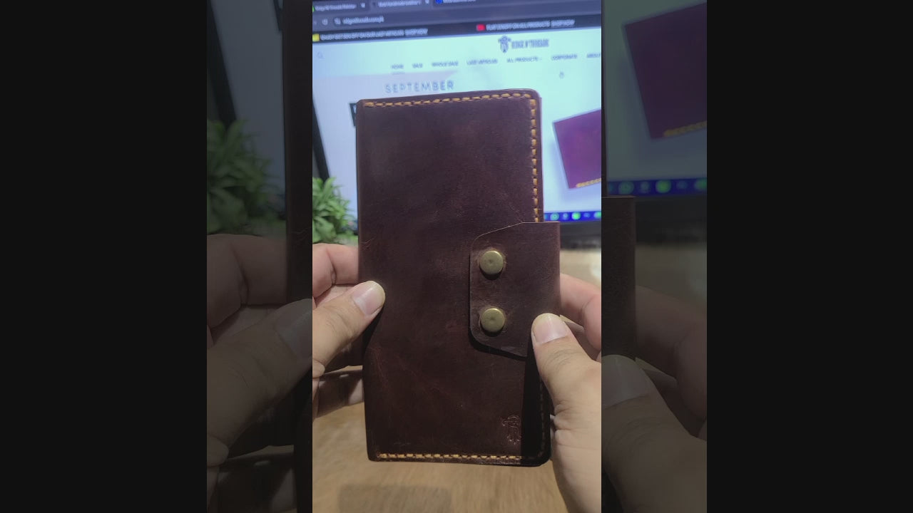 Article No 703 Long Elegant Wallet With Double Button Snap